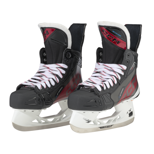 Patine Hochei Jucător, Intermediar, CCM JETSPEED FT680 Lată · Negru / Roșu 