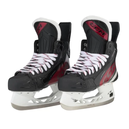 Patine Hochei Jucător, Intermediar, CCM JETSPEED FT670 Regular · Negru / Roșu 