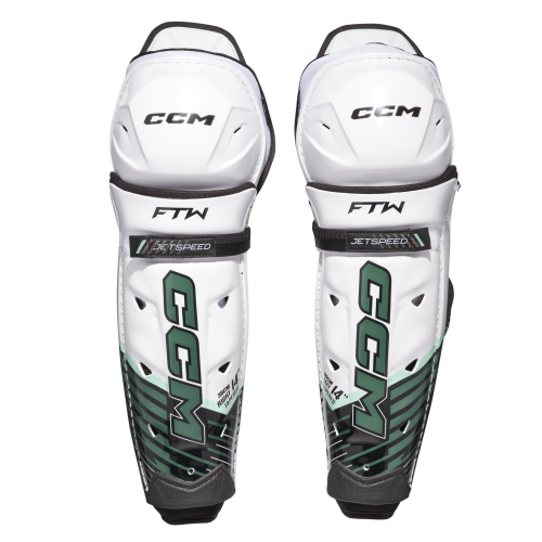 Tibiere Hochei Jucător, Senior CCM JETSPEED FTW · Alb / Verde 