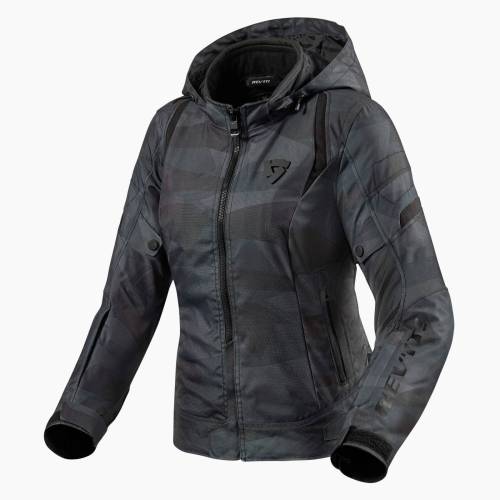 Geacă Moto Damă din Textil REVIT Flare 2 · Negru / Gri 