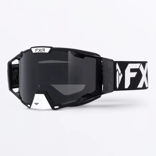 Ochelari Snowmobil FXR RACING PILOT · Negru / Alb 