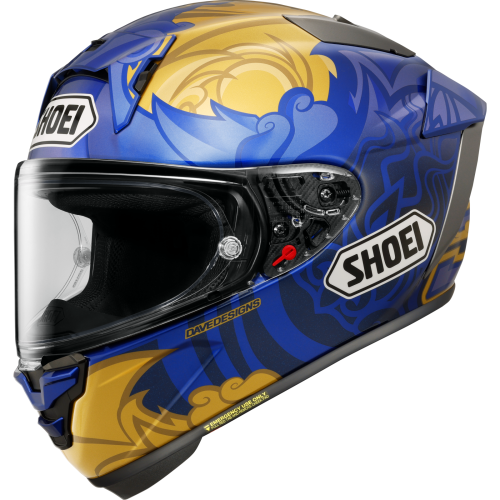 Cască Moto Integrală SHOEI X-SPR PRO Marquez Thai TC-2 · Albastru / Auriu 