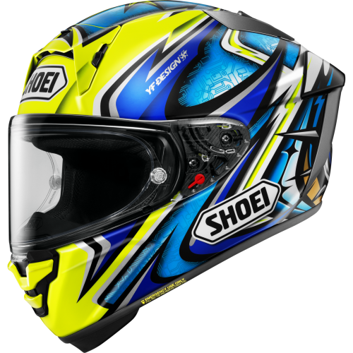 Cască Moto Integrală SHOEI X-SPR PRO Daijiro TC-3 · Galben / Albastru 