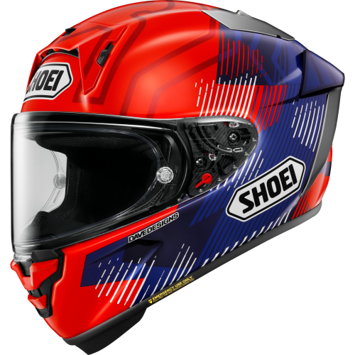 Cască Moto Integrală SHOEI X-SPR PRO Marquez8 TC-1 · Albastru / Roșu 