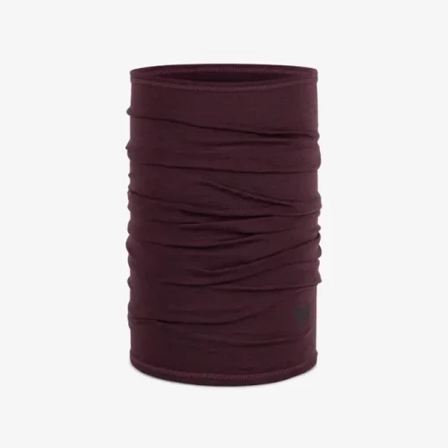 Bandană Tubulară Multifunctională BUFF ORIGINAL LIGHTWEIGHT MERINO WOOL SOLID GARNET · Vișiniu 