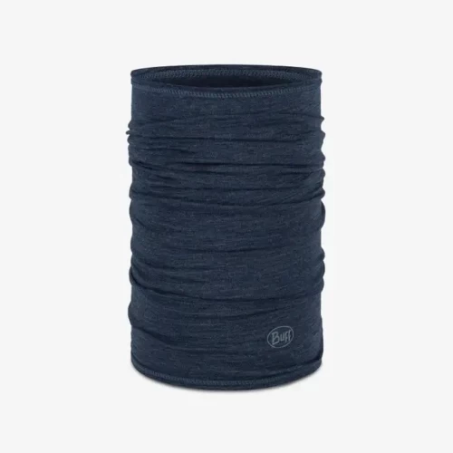 Bandană Tubulară Multifunctională BUFF ORIGINAL LIGHTWEIGHT MERINO WOOL SOLID NIGHT BLUE · Albastru 