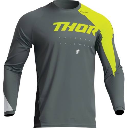 Tricou Enduro – Cross THOR SECTOR EDGE 2023 · Gri / Galben 