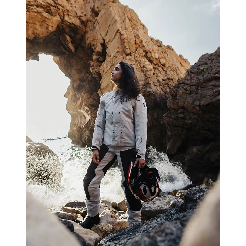 Geacă Moto Touring de Damă REVIT TORNADO 4 H2O · Gri / Negru / Roșu  - 7