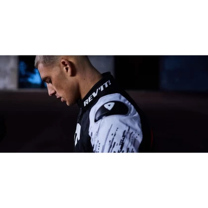 Geacă Moto de Vară din Textil REVIT QUANTUM 2 AIR · Negru / Roșu  - 4