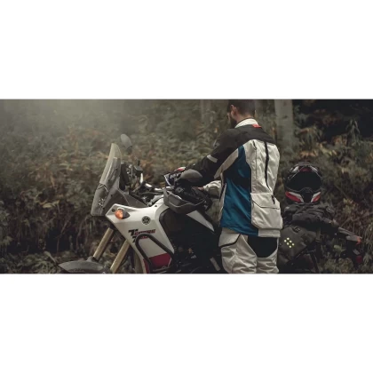 Geacă Moto Touring din Textil REVIT SAND 4 H2O · Gri / Albastru / Negru  - 4