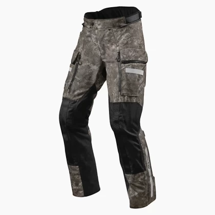 Pantaloni Moto din Textil REVIT SAND 4 H2O · Maro / Negru  - 0