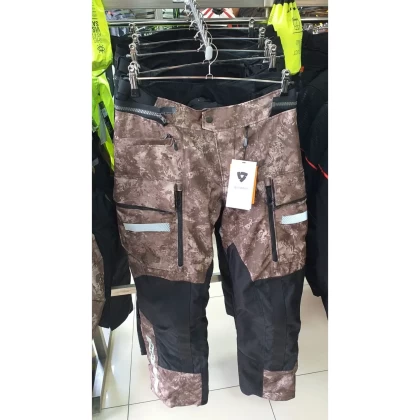 Pantaloni Moto din Textil REVIT SAND 4 H2O · Maro / Negru  - 2