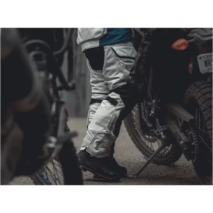 Pantaloni Moto Damă din Textil REVIT SAND 4 H2O LADIES · Gri / Negru / Roșu  - 2