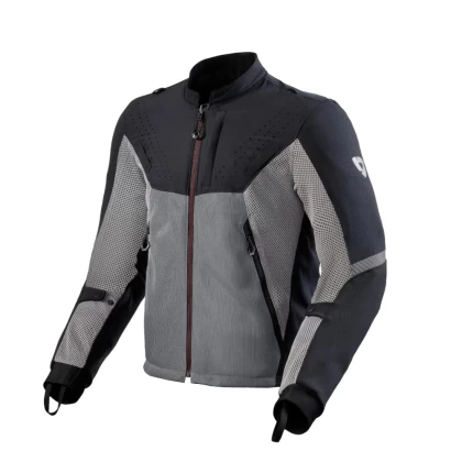 Geacă Moto din textil GoreTex REVIT STRATUM GTX · Gri / Negru / Alb  - 4