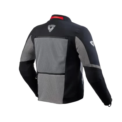 Geacă Moto din textil GoreTex REVIT STRATUM GTX · Gri / Negru / Alb  - 5
