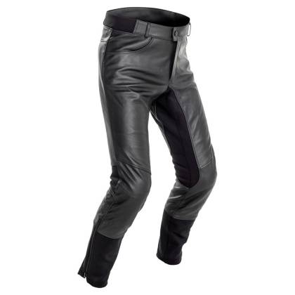 Pantaloni Moto din Piele Naturală RICHA BOULEVARD · Negru  - 0