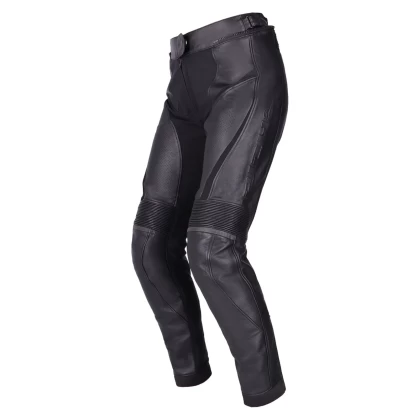 Pantaloni Moto Damă din Piele Perforată RICHA LAURA · Negru  - 2
