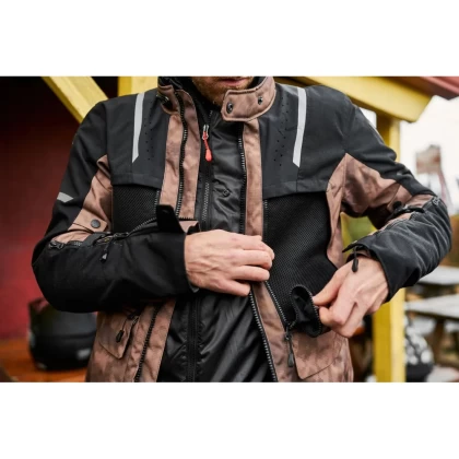 Geacă Moto din Textil REVIT OFFTRACK 2 H2O · Gri / Negru  - 4