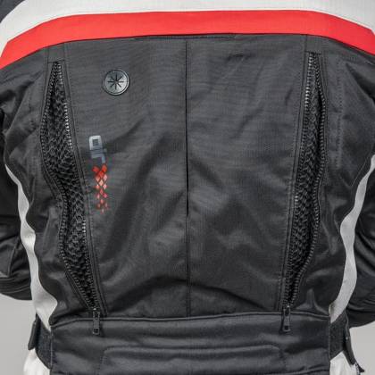Geacă Moto din Textil SIXGEAR NOVUS · Negru / Alb / Roșu  - 6