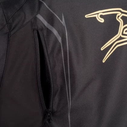 Geacă Moto din Textil BERING SWEEK · Negru / Auriu  - 4