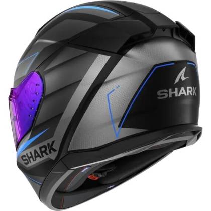 Cască Moto Integrală SHARK D-SKWAL 3 SIZLER · Negru / Gri / Albastru  - 1