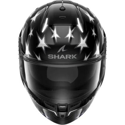 Cască Moto Integrală SHARK SKWAL i3 US FLAG cu Lumini de Frână · Negru / Gri / Antracit  - 2