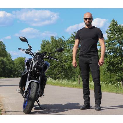 Blugi Moto Slim Fit TRILOBITE 2461 PARADO MONOLAYER AAA · Negru  - 7