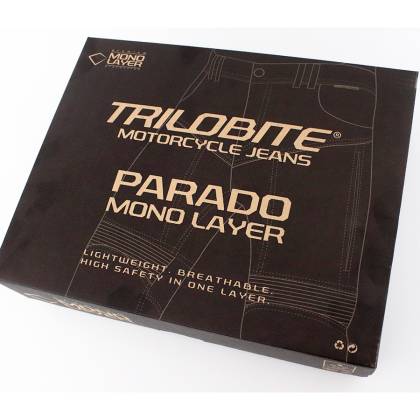 Blugi Moto Slim Fit TRILOBITE 2461 PARADO MONOLAYER AAA · Albastru  - 19