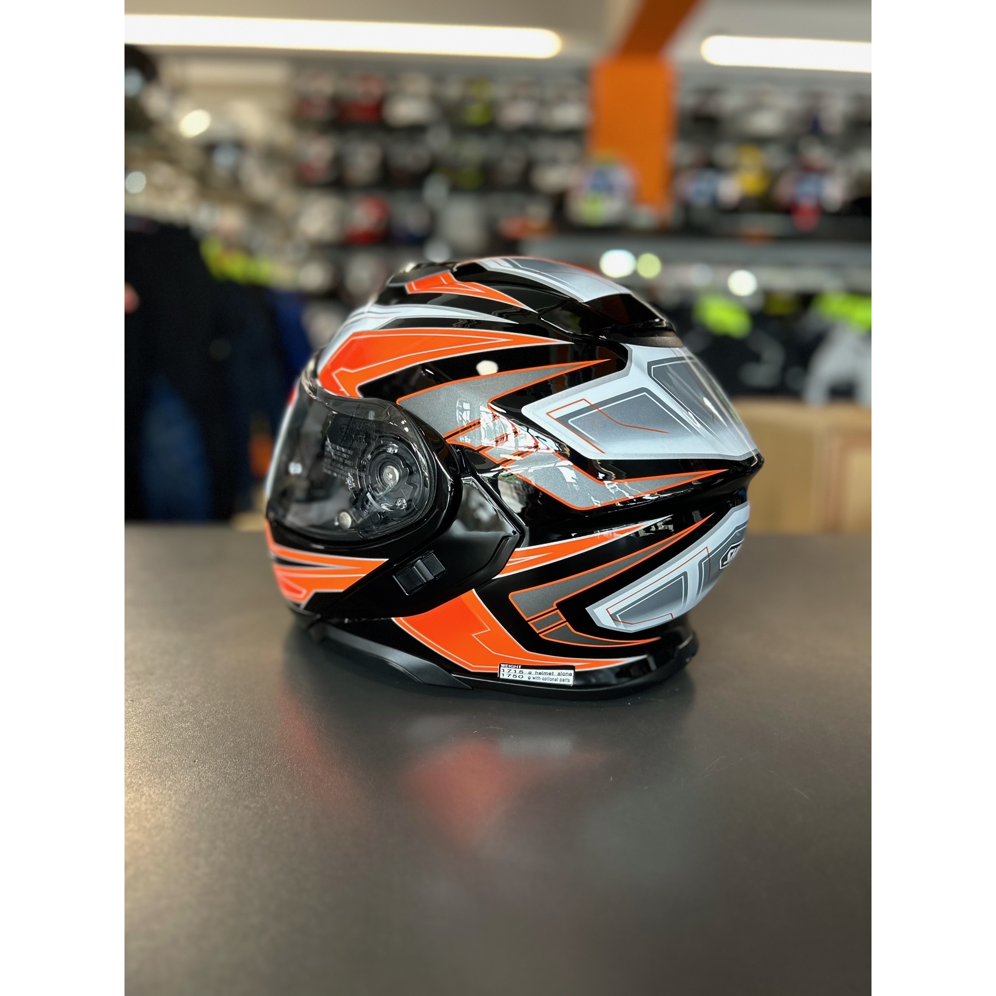 Cască Moto Flip-Up SHOEI NEOTEC 3 ANTHEM TC-8 · Portocaliu / Negru / Alb  - 7