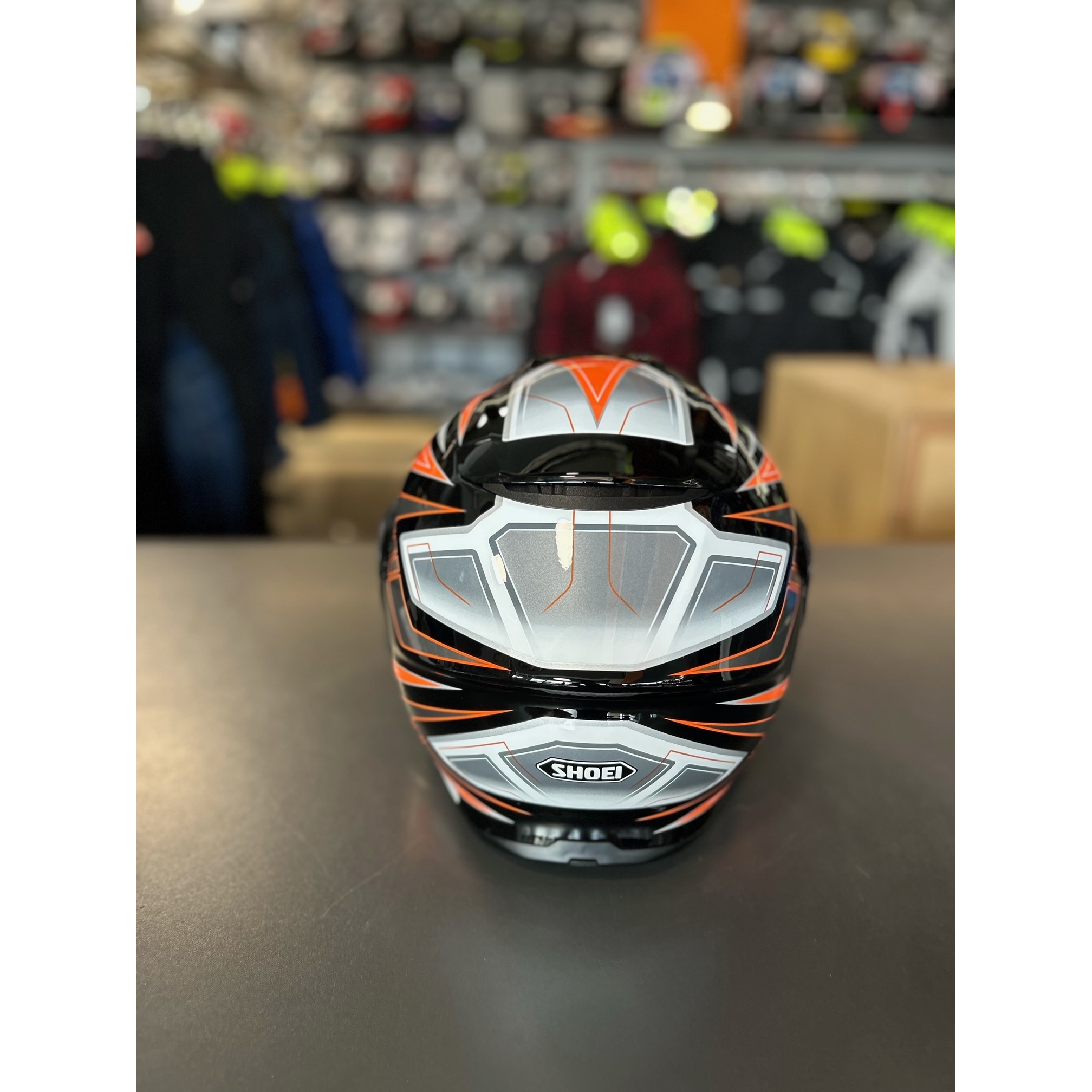 Cască Moto Flip-Up SHOEI NEOTEC 3 ANTHEM TC-8 · Portocaliu / Negru / Alb  - 8