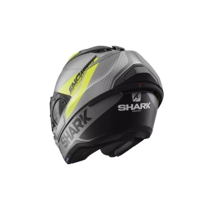 Cască Moto Modulară SHARK EVO GT ENCKE · Gri / Galben Fluo  - 4