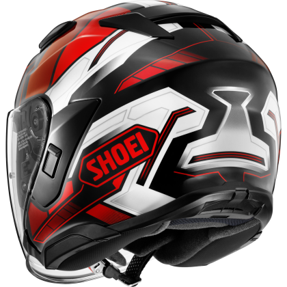 Cască Moto Open Face SHOEI J-CRUISE 3 WHIZZY TC-1 · Negru / Alb / Roșu  - 2