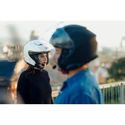 Cască Moto Open Face SHOEI J-CRUISE 3 WHIZZY TC-5 · Negru / Alb / Gri  - 4