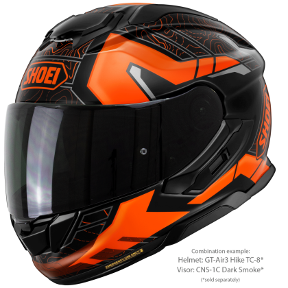 Vizieră Fumurie SHOEI CNS-1C pentru Casca Moto GT-Air 3 · Gri Închis  - 10