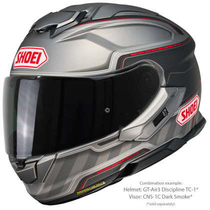 Vizieră Fumurie SHOEI CNS-1C pentru Casca Moto GT-Air 3 · Gri Închis  - 7