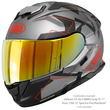 Vizieră cu Efect de Oglindă SHOEI CNS-1C pentru Casca Moto GT-Air 3 · Portocaliu  - 14