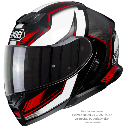 Vizieră Fumurie SHOEI CNS-3C pentru Casca Moto Neotec 3 · Gri Închis  - 10