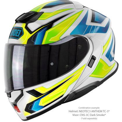 Vizieră Fumurie SHOEI CNS-3C pentru Casca Moto Neotec 3 · Gri Închis  - 1