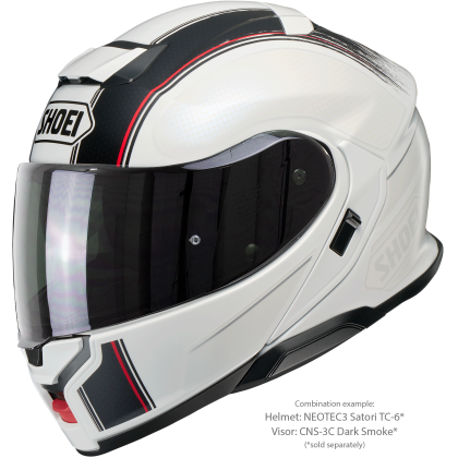 Vizieră Fumurie SHOEI CNS-3C pentru Casca Moto Neotec 3 · Gri Închis  - 5