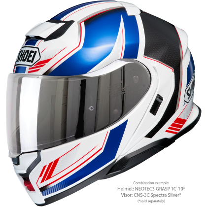 Vizieră cu Efect de Oglindă SHOEI CNS-3C pentru Casca Moto Neotec 3 · Argintiu  - 7