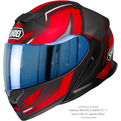 Vizieră cu Efect de Oglindă SHOEI CNS-3C pentru Casca Moto Neotec 3 · Albastru  - 8