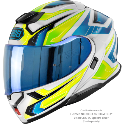 Vizieră cu Efect de Oglindă SHOEI CNS-3C pentru Casca Moto Neotec 3 · Albastru  - 1