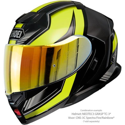 Vizieră cu Efect de Oglindă SHOEI CNS-3C pentru Casca Moto Neotec 3 · Portocaliu  - 6