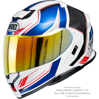 Vizieră cu Efect de Oglindă SHOEI CNS-3C pentru Casca Moto Neotec 3 · Portocaliu  - 8