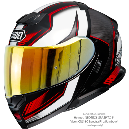 Vizieră cu Efect de Oglindă SHOEI CNS-3C pentru Casca Moto Neotec 3 · Portocaliu  - 7