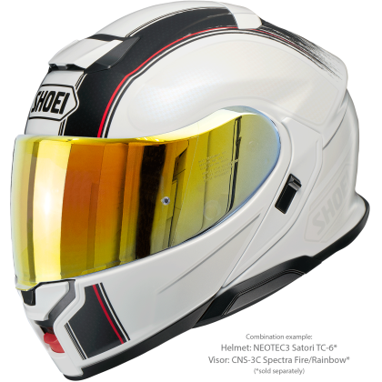 Vizieră cu Efect de Oglindă SHOEI CNS-3C pentru Casca Moto Neotec 3 · Portocaliu  - 10