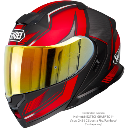 Vizieră cu Efect de Oglindă SHOEI CNS-3C pentru Casca Moto Neotec 3 · Portocaliu  - 5