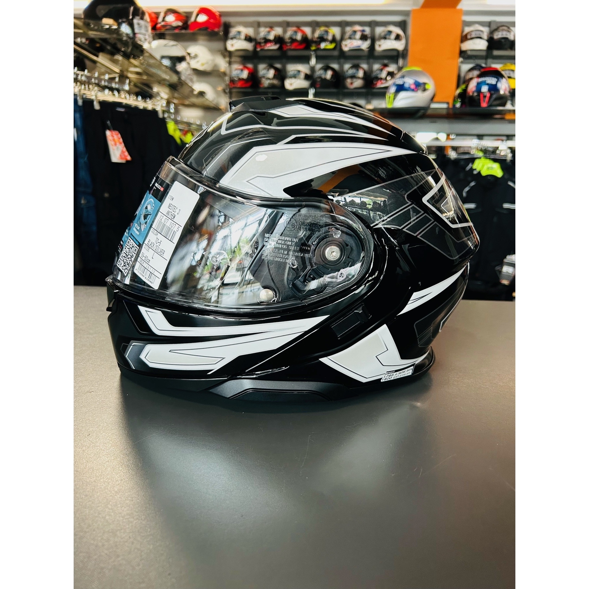 Cască Moto Flip-Up SHOEI NEOTEC 3 ANTHEM TC-10 · Albastru / Roșu / Alb  - 1