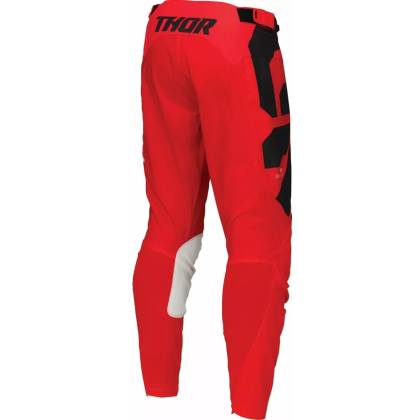 Pantaloni Enduro - Cross THOR LAUNCHMODE Forge · Negru / Roșu / Alb  - 1