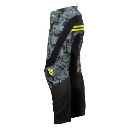 Pantaloni Enduro - Cross THOR YOUTH SECTOR DIGI CAMO · Negru / Gri / Verde-Fluo  - 1